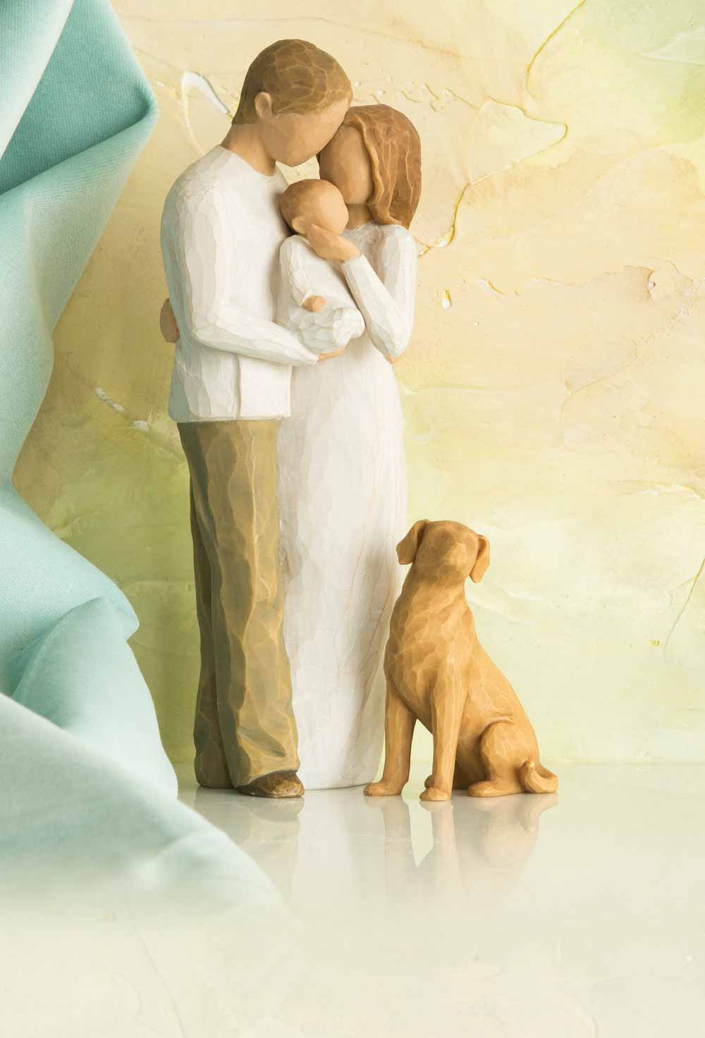 willow tree couple with dog